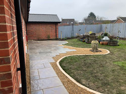 Gislingham after - patios and paths