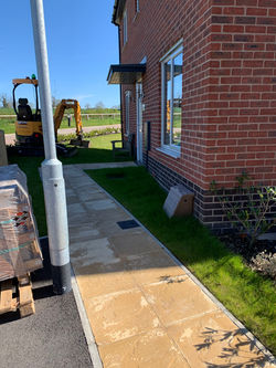 Framlingham front garden before