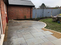 Gislingham after - patios and paths