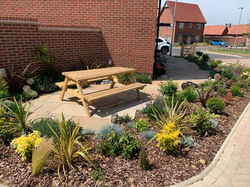 Framlingham front garden after