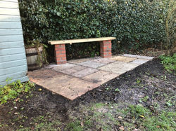 Pulham Market new patio and seat