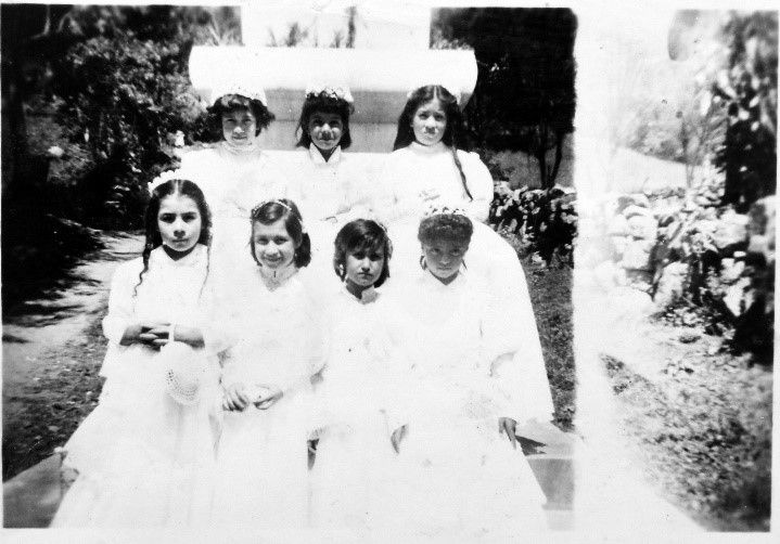 Figura 21. Niñas el día de su primera comunión el 8 de diciembre 1962. Archivo: Familia Bonilla Sepúlveda.