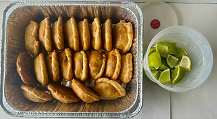 Mini peruvian empanadas with mini lime wedges Pt.2.jpg