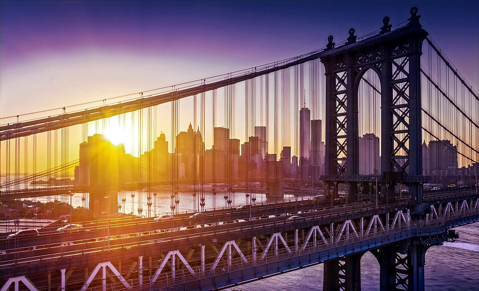 Manhattan, New York sunset