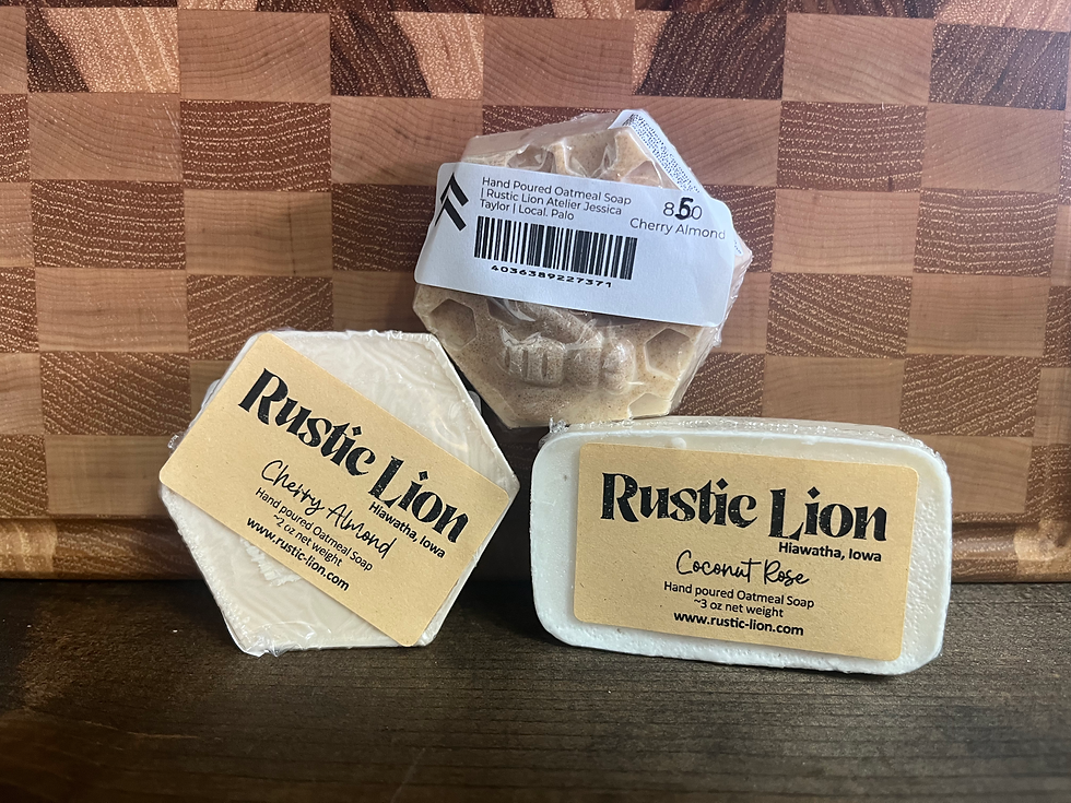 Hand Poured Oatmeal Soap | Rustic Lion Atelier Jessica Taylor | Local. Palo