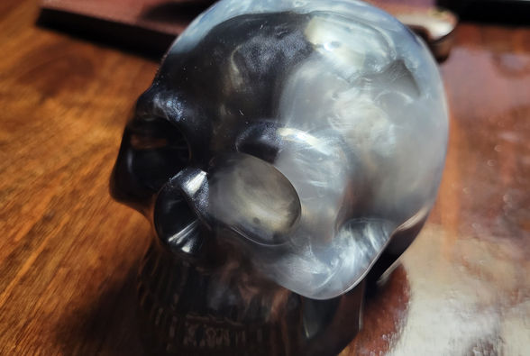 Resin cast skull