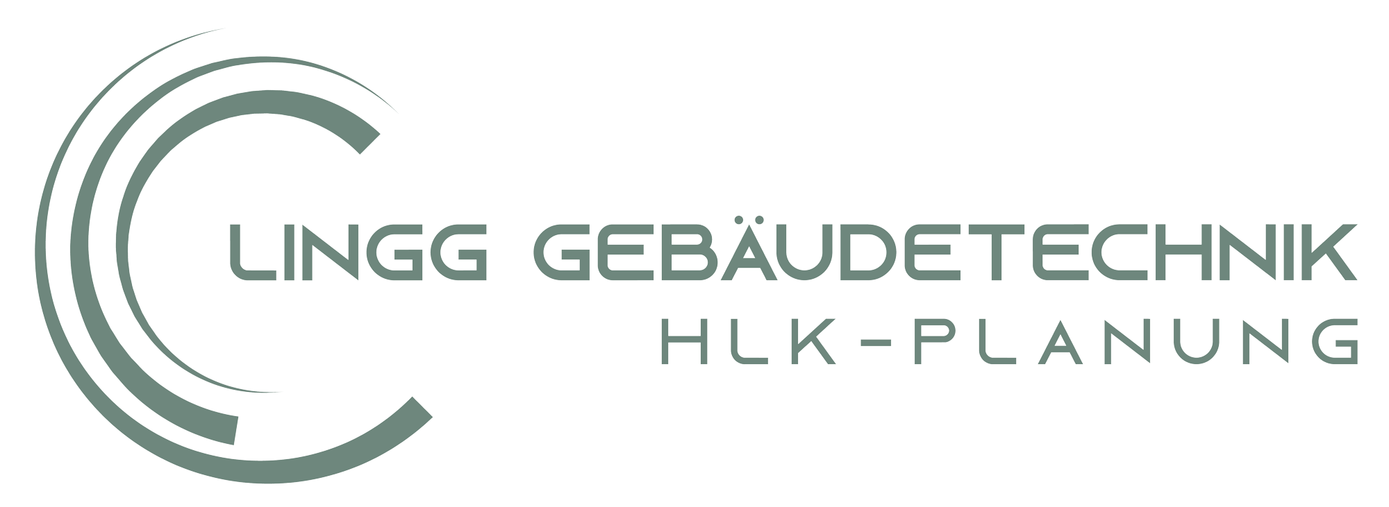 Lingg Gebäudetechnik Logo in grüner Farbe – HLK-Planung und Energieberatung