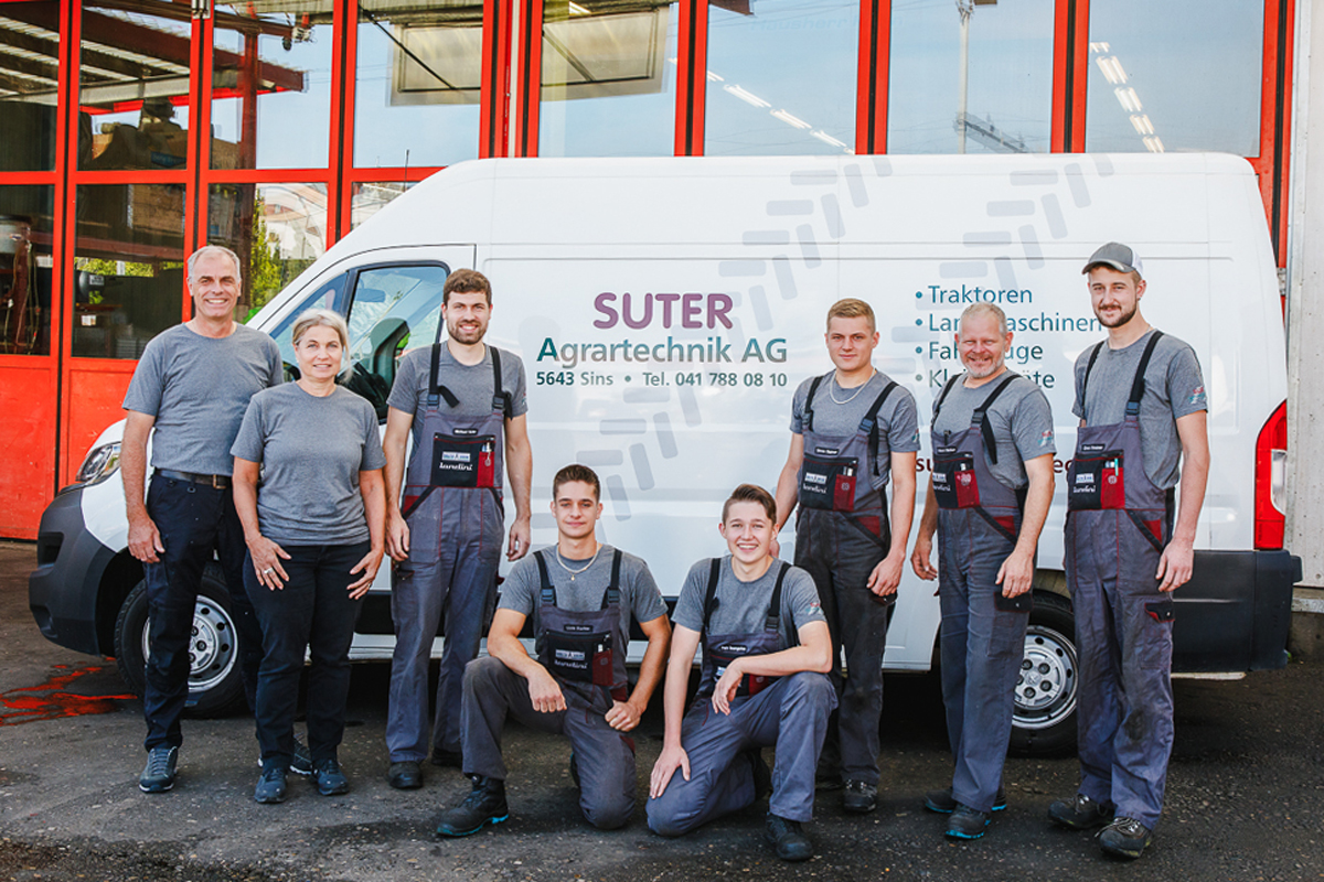 Das Team der Suter Agrartechnik AG – kompetent an Ihrer Seite für Landmaschinen, Service, Verkauf, Vermietung 