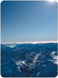 Heissluftballon über den Alpen in der Zentralschweiz – Ballonflug Schweiz buchen mit Panorama Aussicht