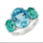 Aqua & Mint Tourmaline Ring