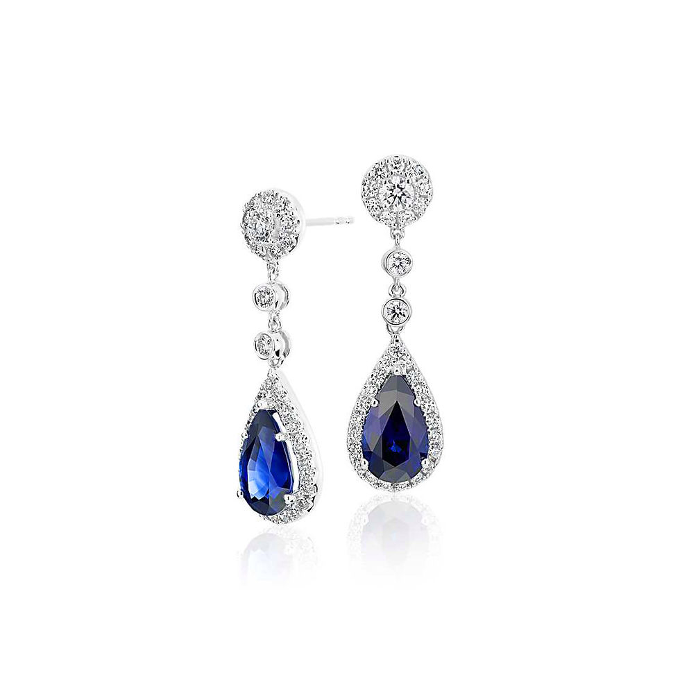 Sapphire PS Drop Earrings