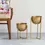 Thumbnail: Metal with Gold Finish Swing Planters