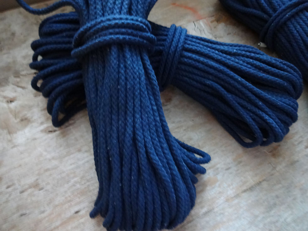 Thumbnail: The Foxes Tail Navy Rope, 100% Cotton Made in the USA