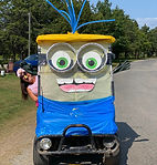Funny golf cart