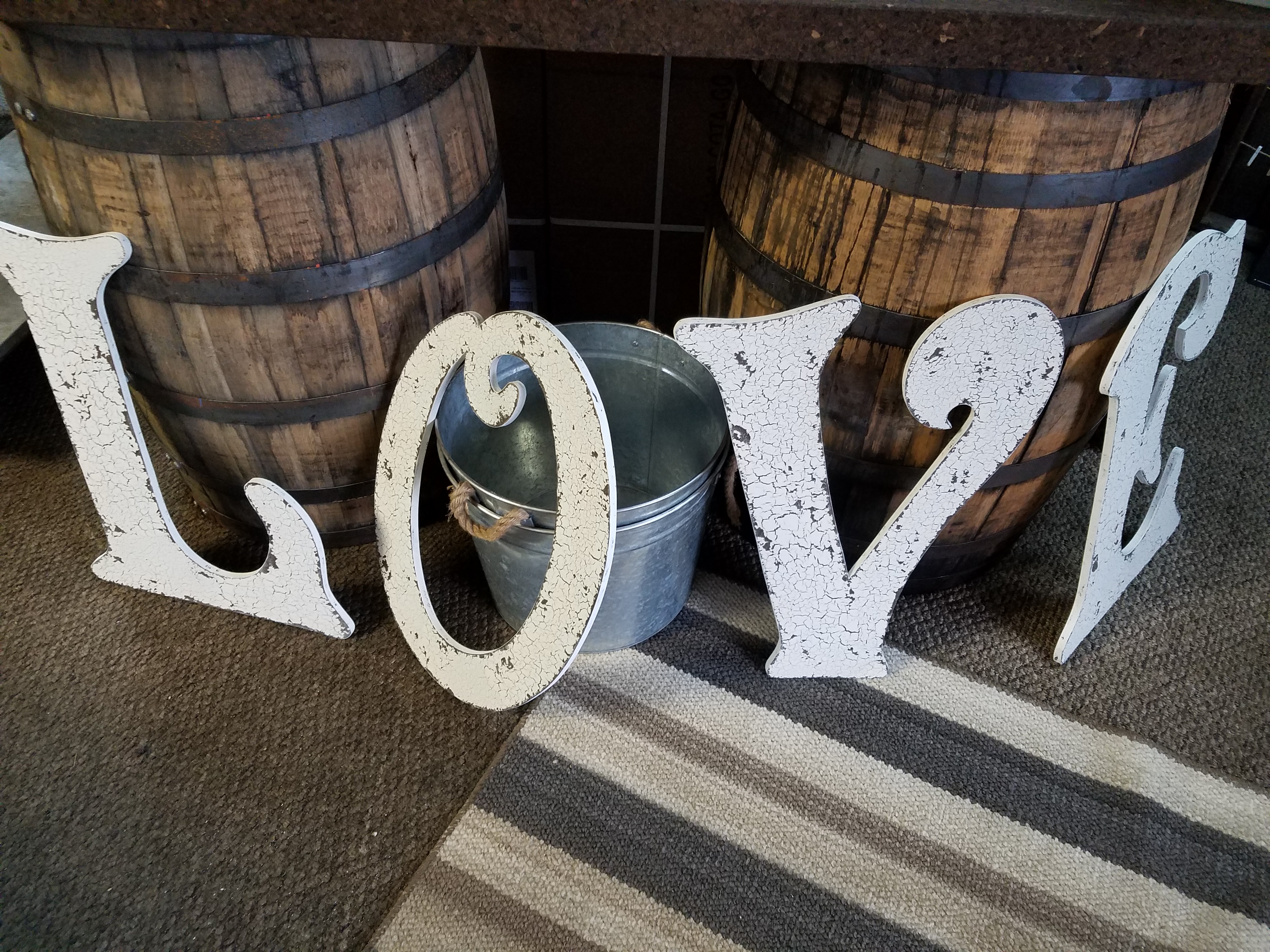 2ft Antique "LOVE " letters