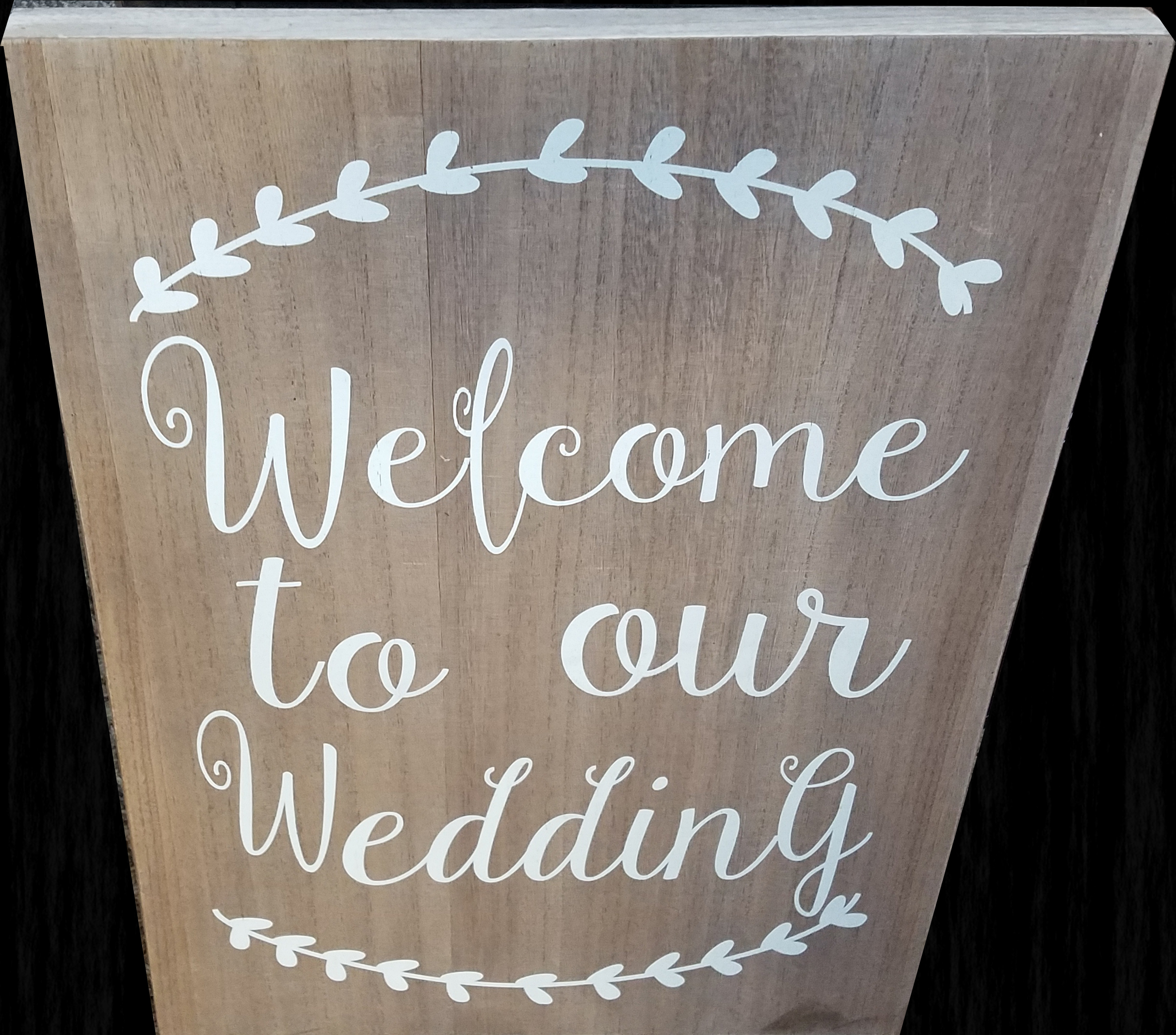 Welcome to our wedding sign