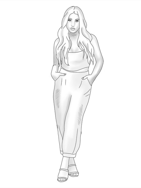 Rento ja elegantti poseeraus