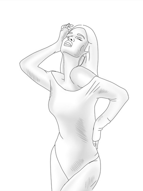 Glamour poseeraus. valokuvaus mallille