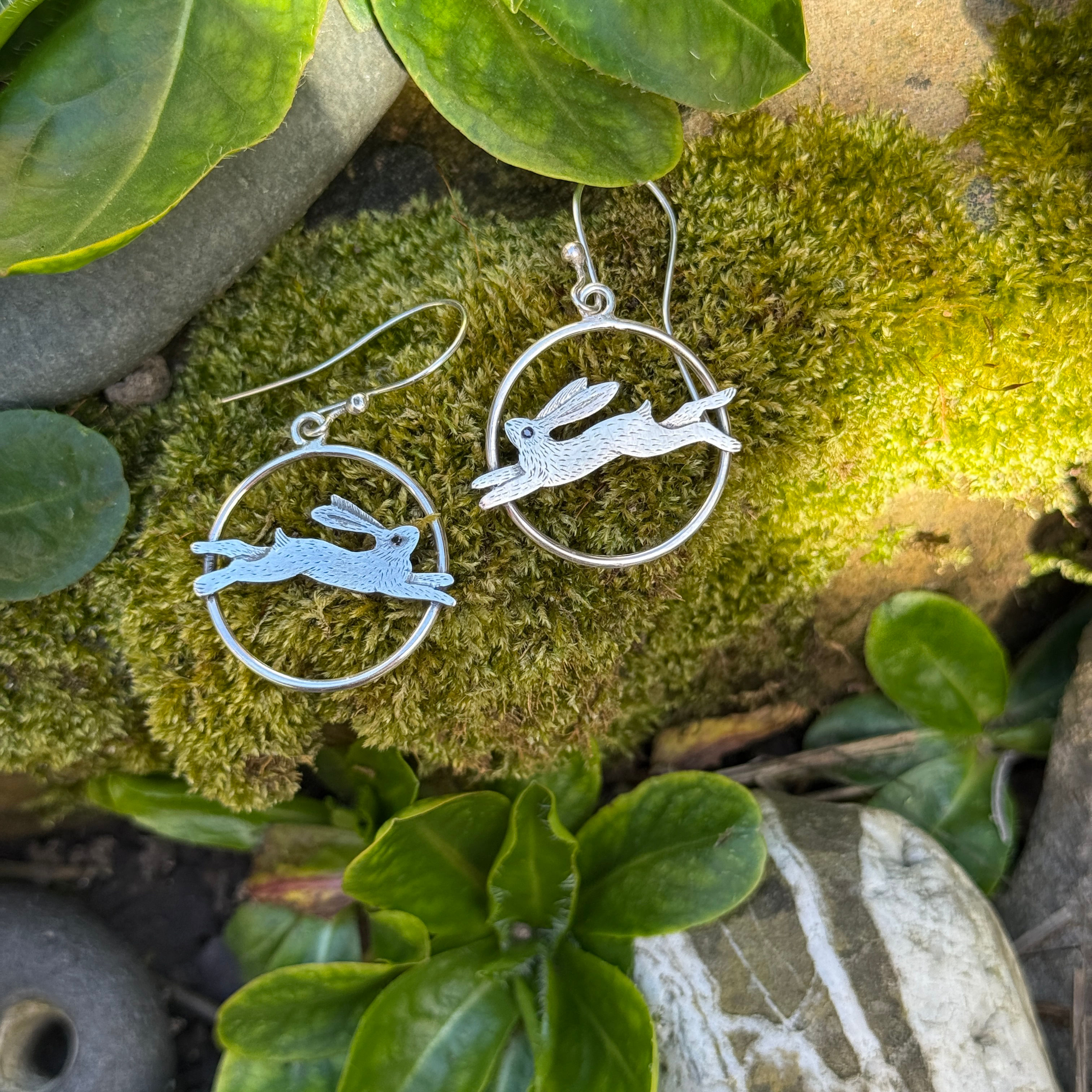  Circle leap earrings