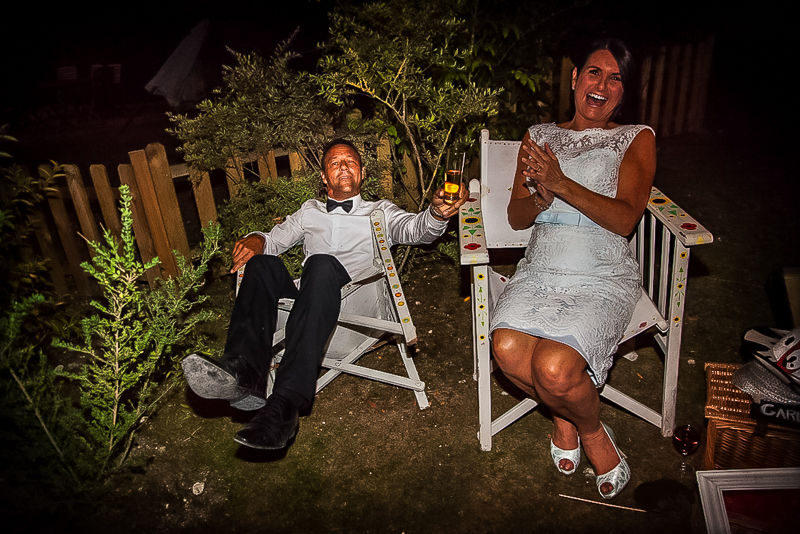 wedding photo in South West France with married couple friends 