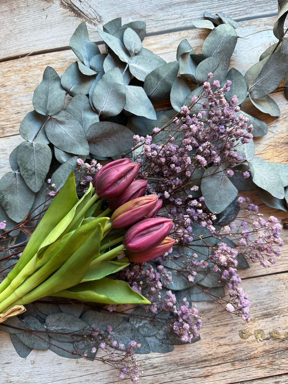 Miniaturbild: Tulpenbund künstlich | Frühlingsdeko Vasendeko