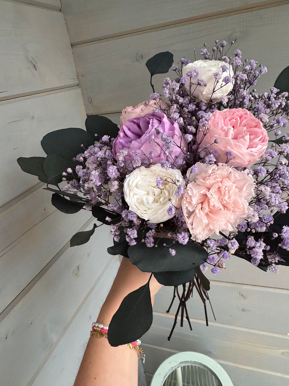 Miniaturbild: Trockenblumenstrauß Pfingstrosenstrauß | Sommerstrauß | Sommerdeko