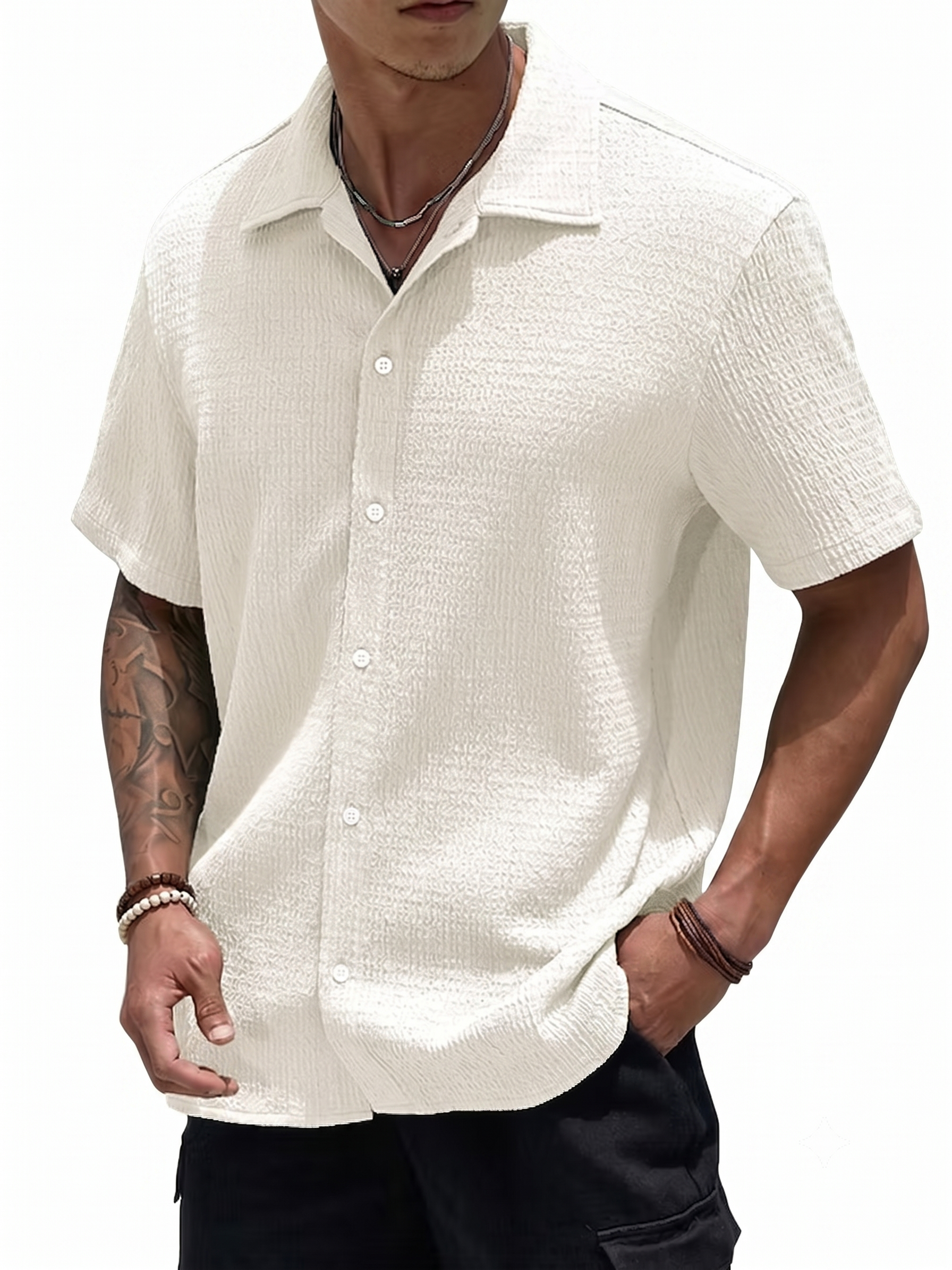 Camisa Texturizada Casual