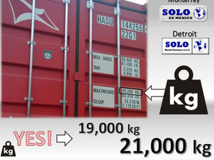 YES, Container Weights 20,000 kgs+