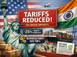 US duties on Indian origin goods were just reduced. 