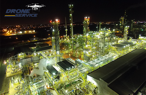 Fotos noturna com drone