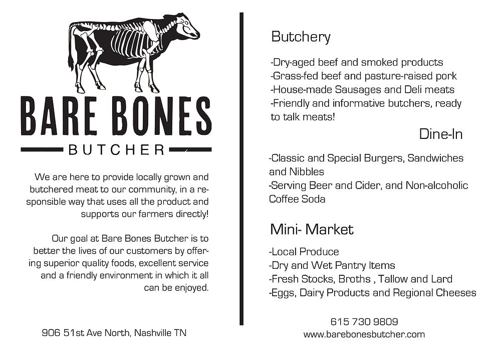 Bare Bones Flyer Back, 2018.