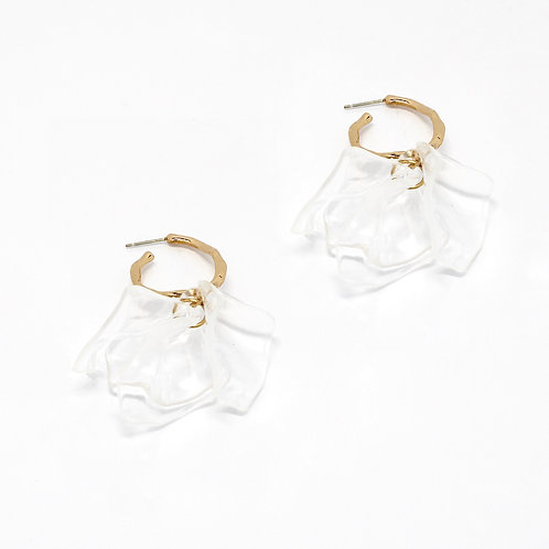 Large Flower Drop Earrings