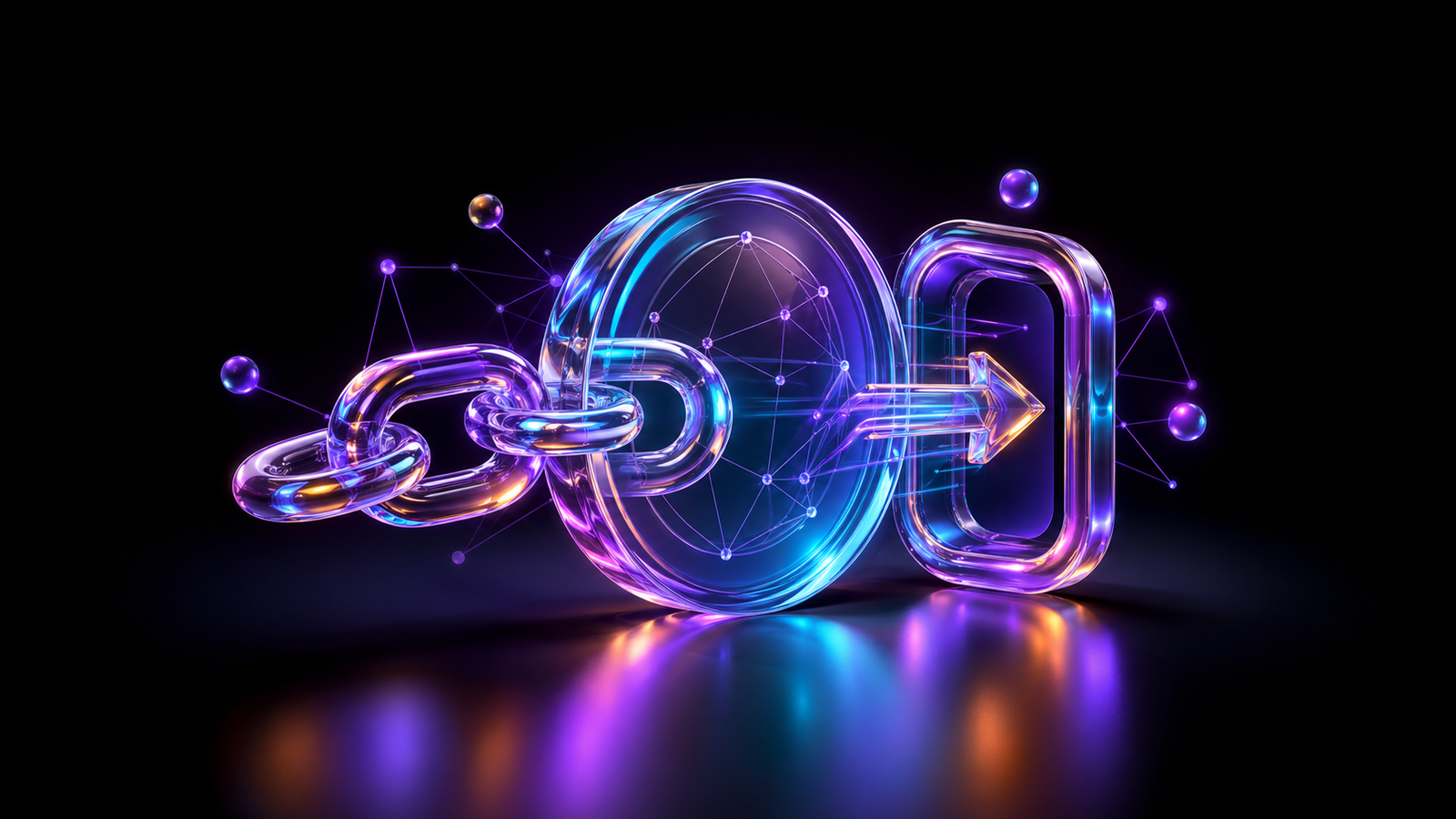 Online Casino mit Krypto-Zahlung 2026 als Premium 3D Glas Blockchain Visual