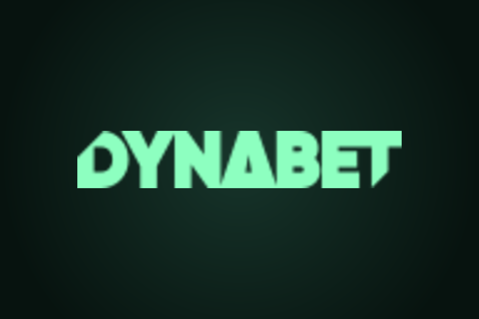 Dynabeti ametlik roheline logo tumedal bränditaustal