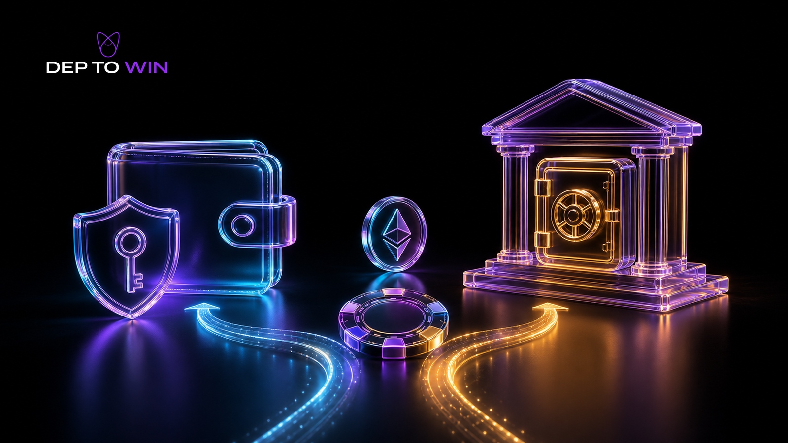 Krypto Casino Auszahlung auf Wallet oder Börse mit Self Custody Wallet Exchange Vault und Sicherheitscheck