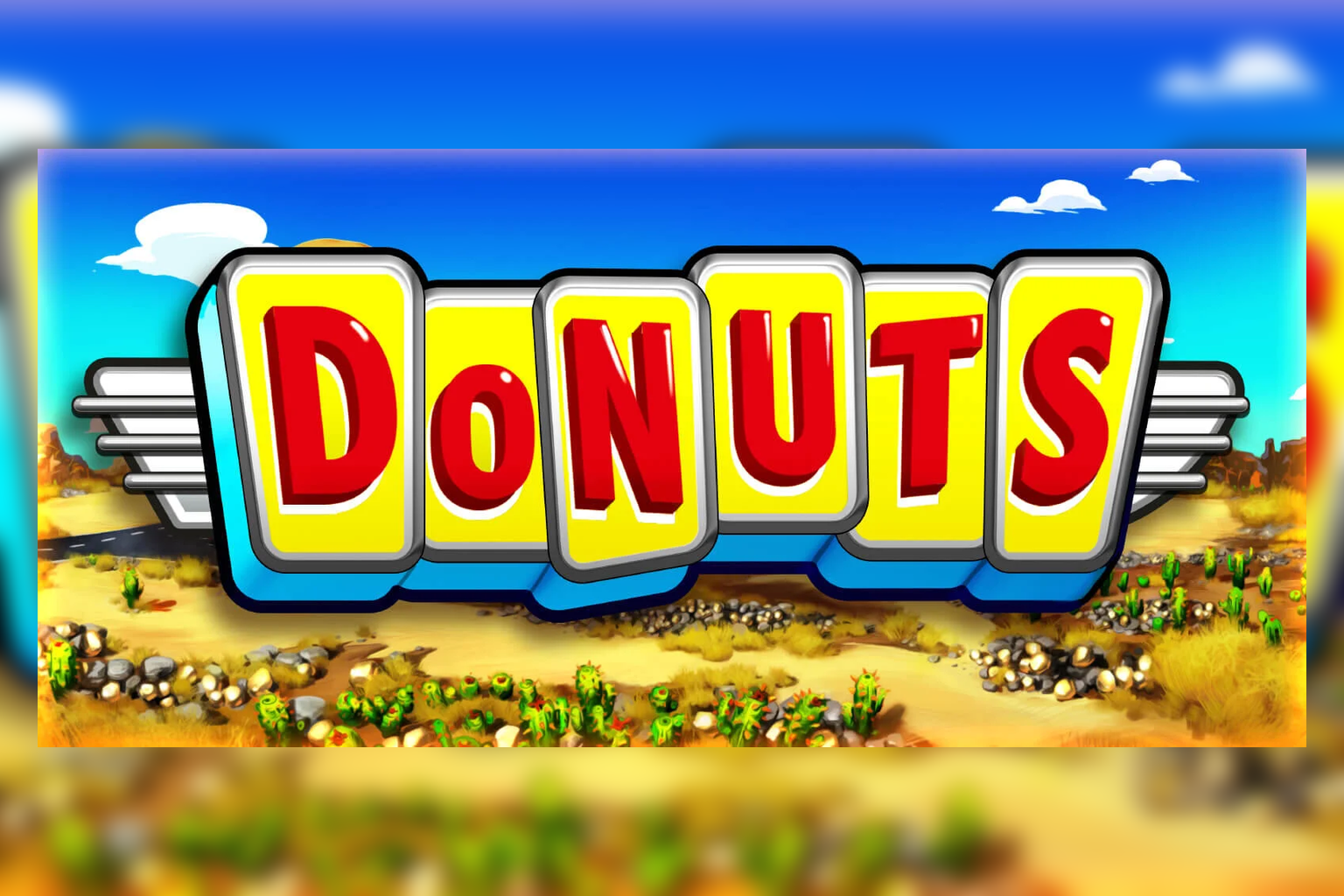Big Time Gamingu ametlik värviline Donutsi mängukujundus sloti ülevaate kaanepildil.