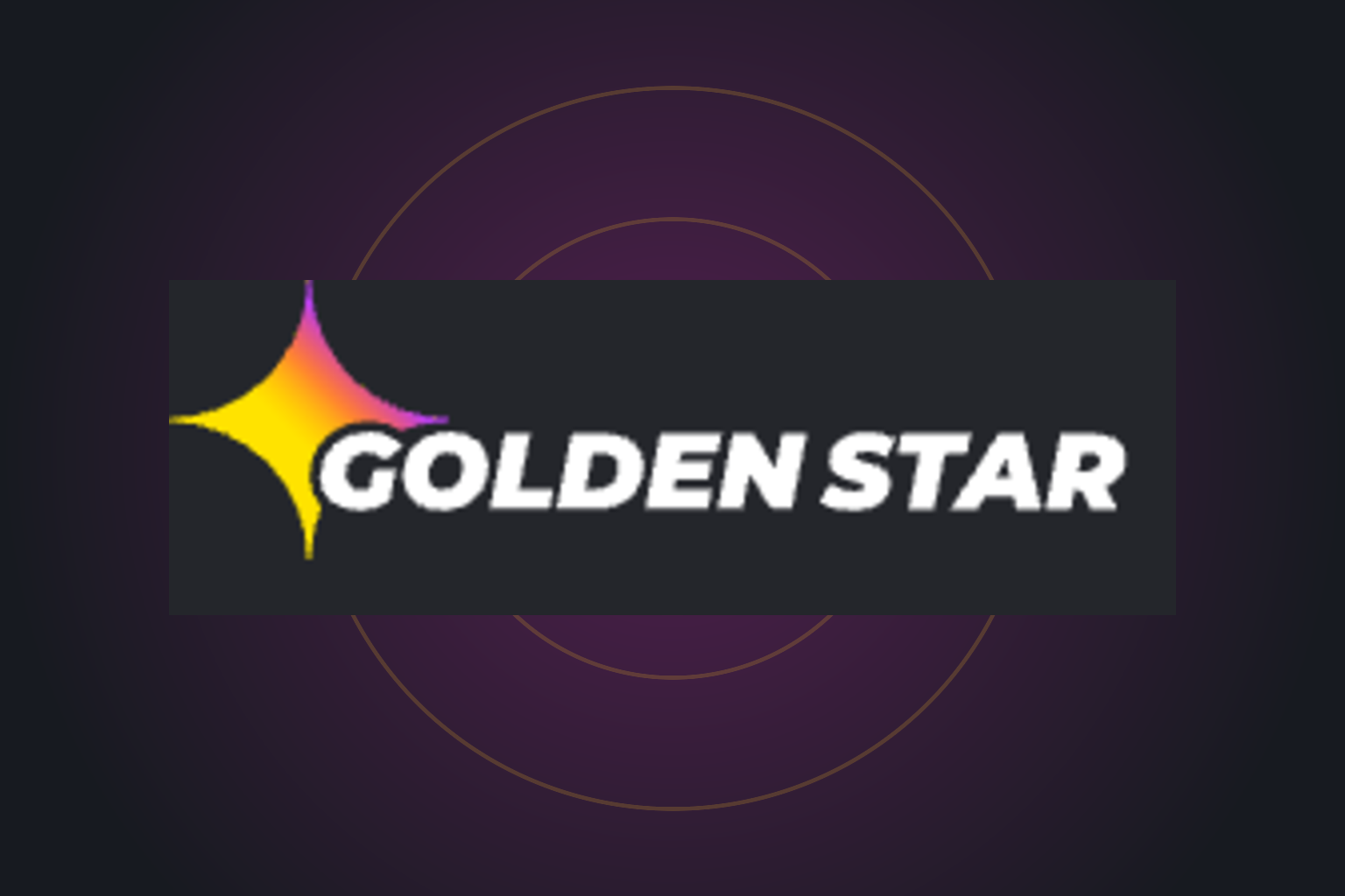 Golden Stari ametlik logo tumedal kuldsel taustal