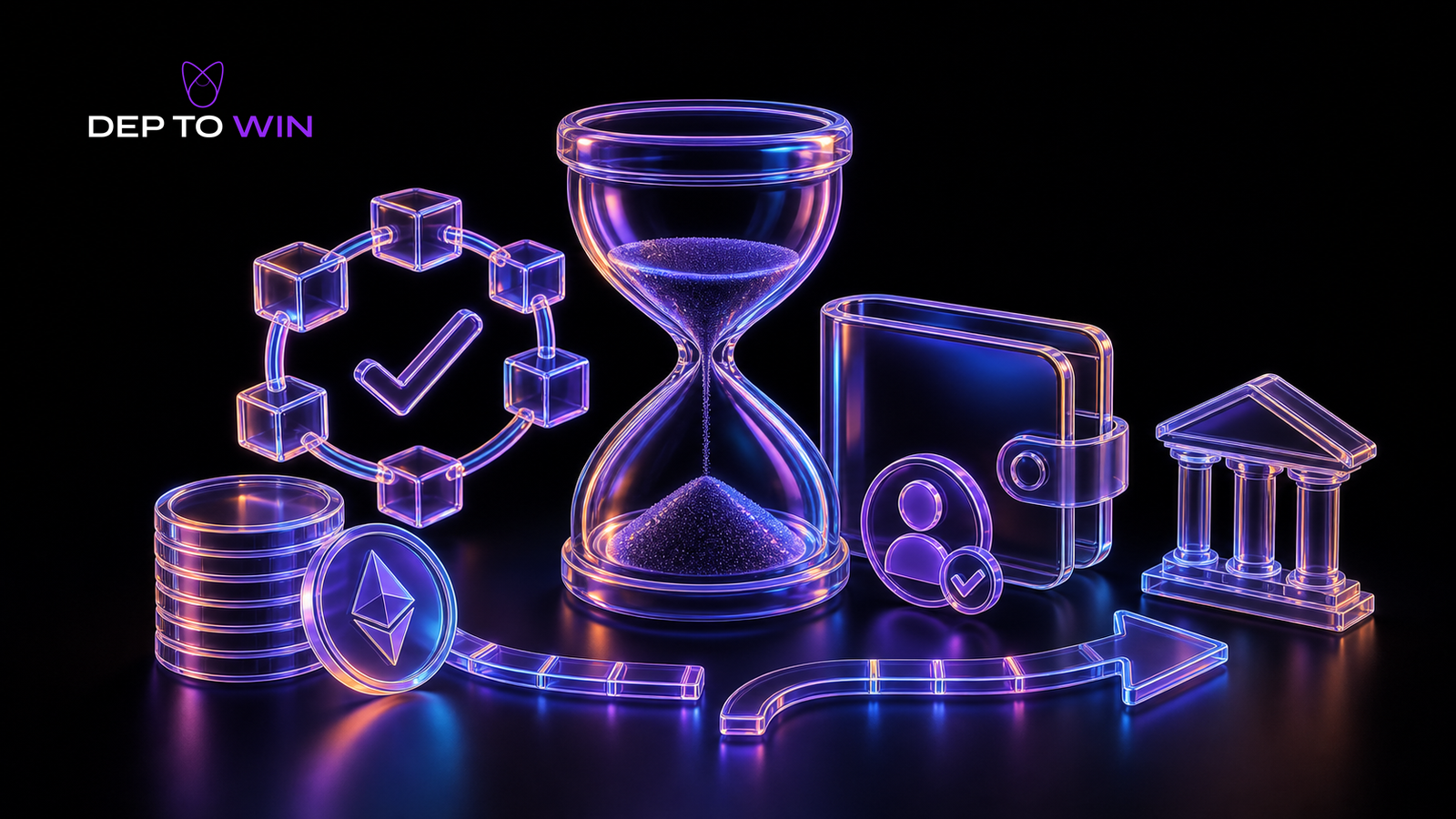 Krypto Casino Auszahlung Dauer mit Sanduhr Blockchain Wallet Boerse und Confirmations