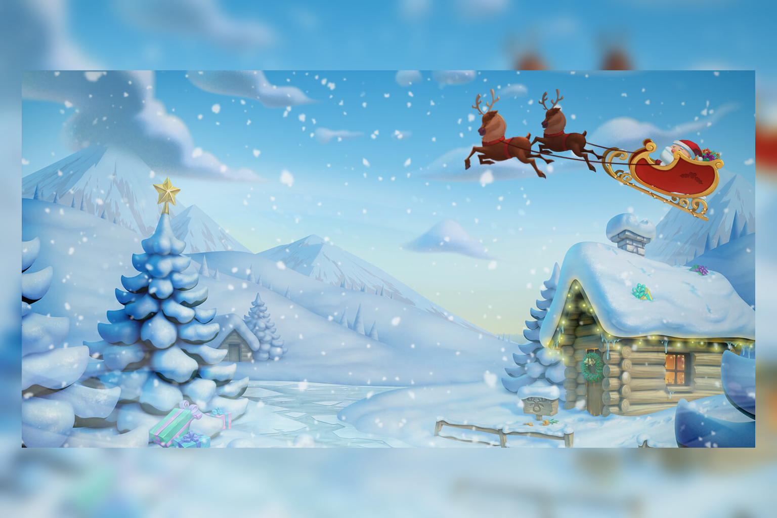 Push Gamingu ametlik Fat Santa talvine mängukujundus 5×5 sloti ülevaate kaanepildil.