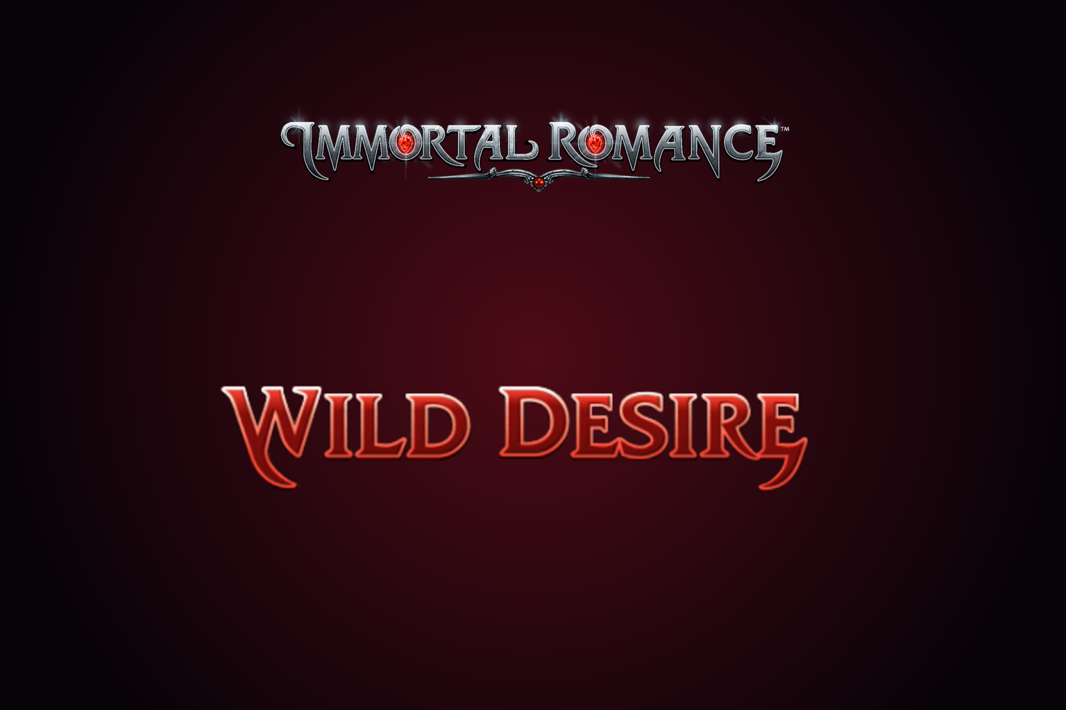 Immortal Romance’i ametlik logo ja Wild Desire’i brändigraafika