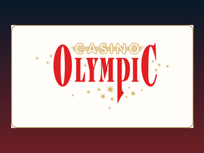Olympic Casino ametlik sinine ja kollane logo muutmata kujul neutraalsel Tallinna ning Tartu külastuskontrolli taustal.