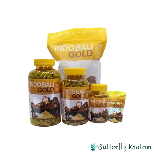 Butterfly Indo Bali Gold Kratom Capsules
