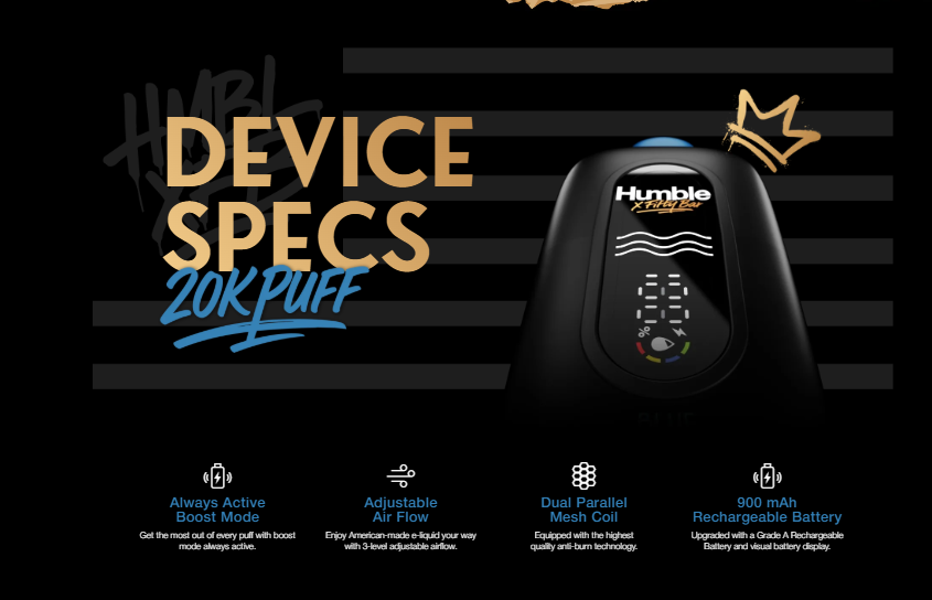 Thumbnail: Fifty Bar x Humble Series 20k Disposable Vape