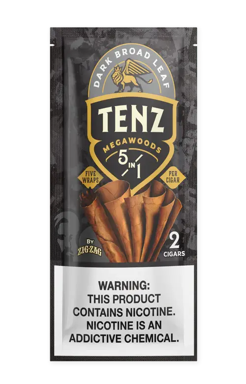 Thumbnail: Tenz Megawood Natural Leaf 5n1 Wraps 2pk