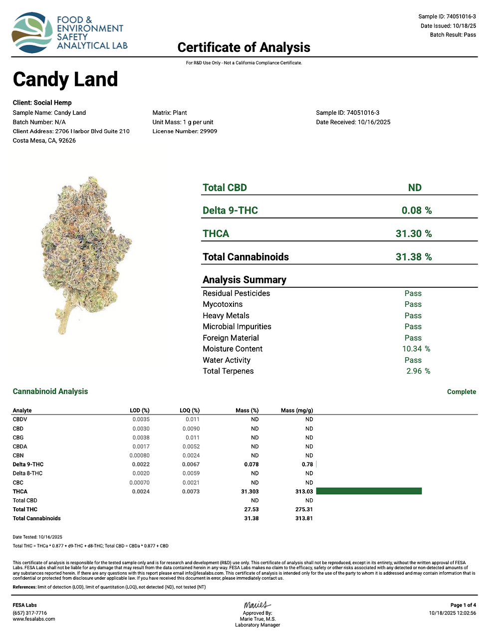 Thumbnail: Legends Candyland Flower Strain