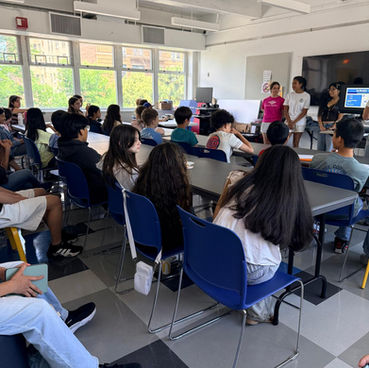 Queens Teens Teach Financial Literacy to 35 Middle School Students at Steinway Library
