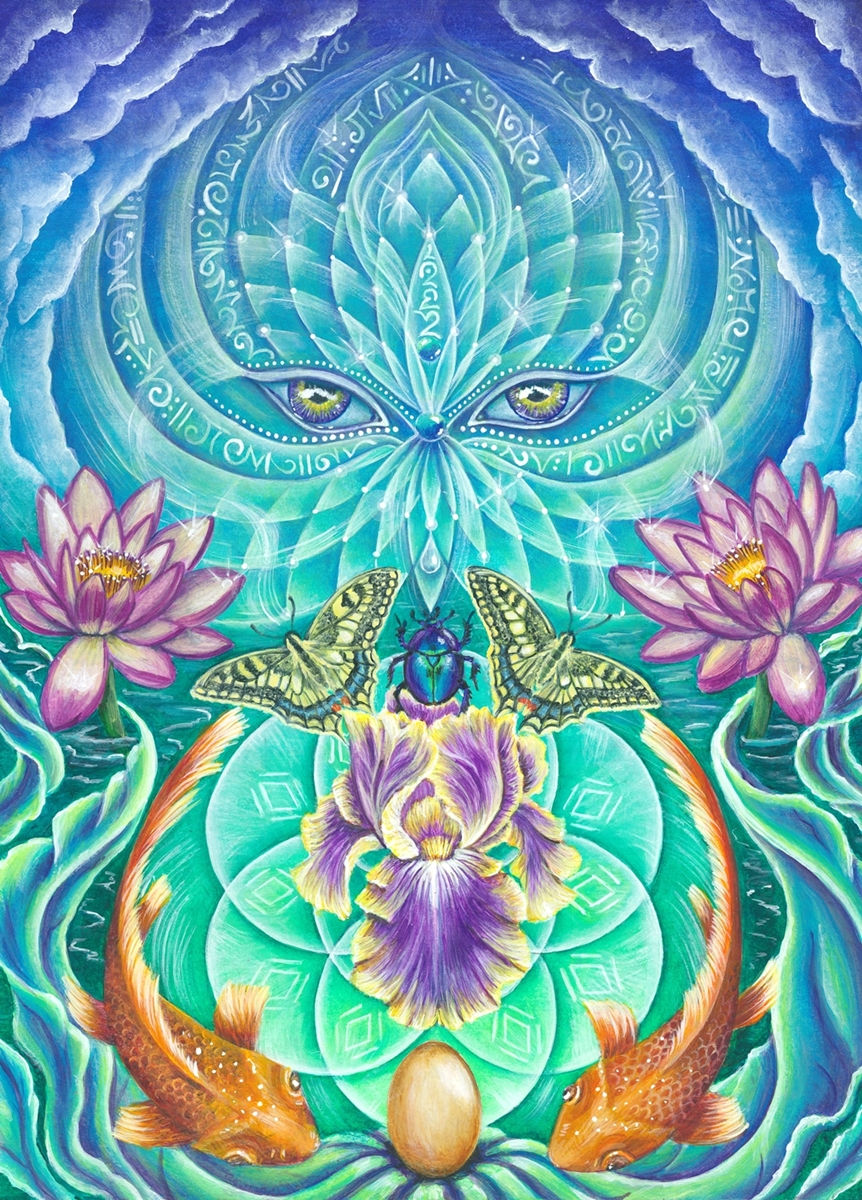 Thumbnail: Greeting Card 'Eternal Life' by Radka SoulArt, artist Tenerife, Canary Islands