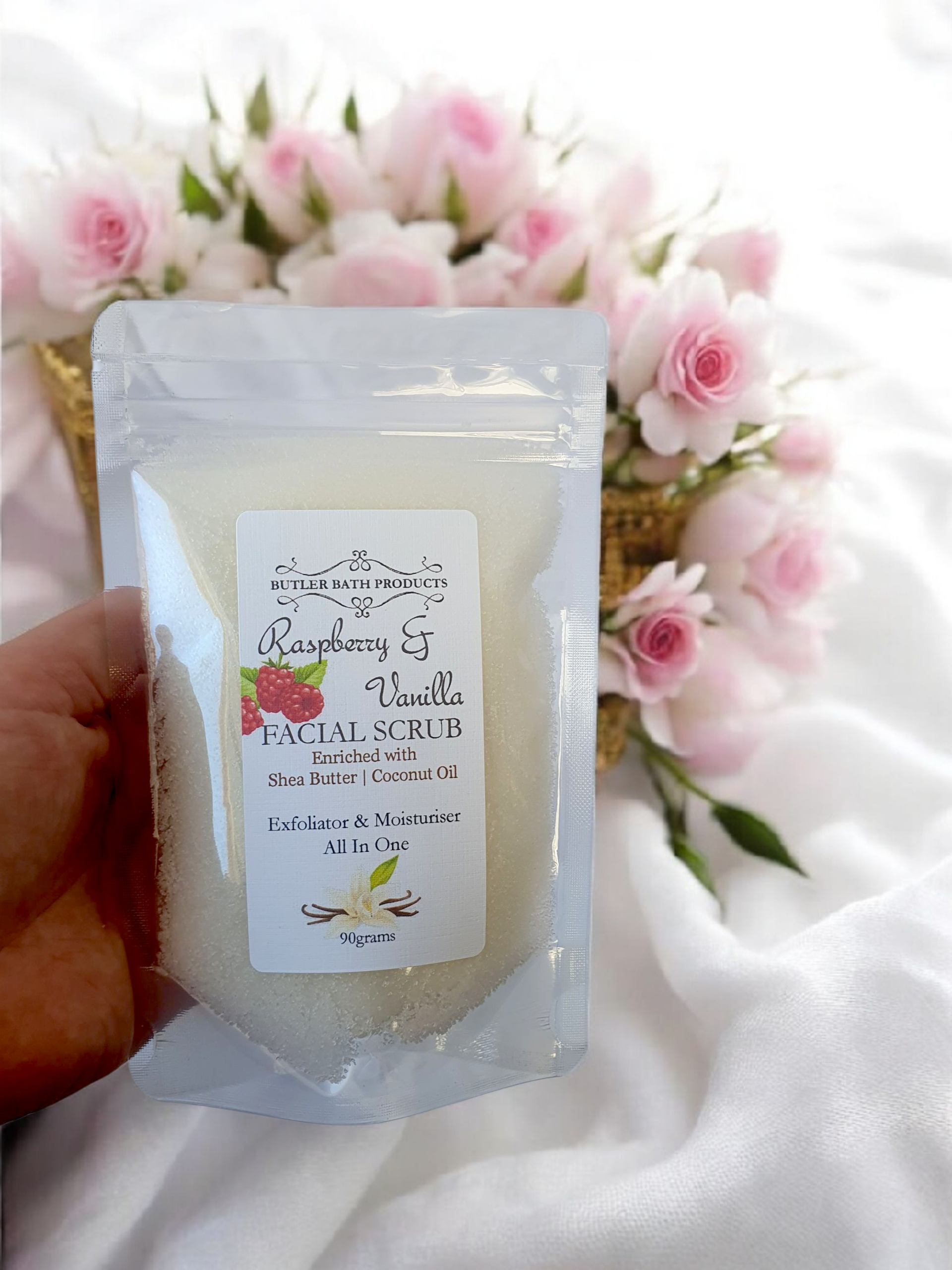 Raspberry & Vanilla Face Scrub