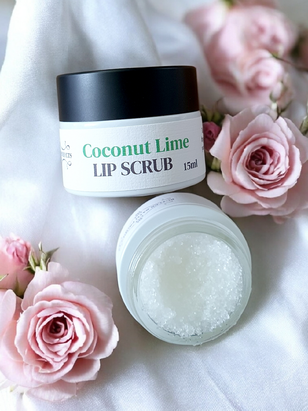 Coconut lime lip scrub