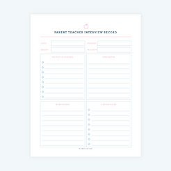 Printable Parent Teacher Interview Record.png